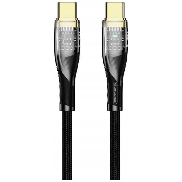 JELLICO kabel B20 USB-C - USB-C PD 66W 1M Czarny