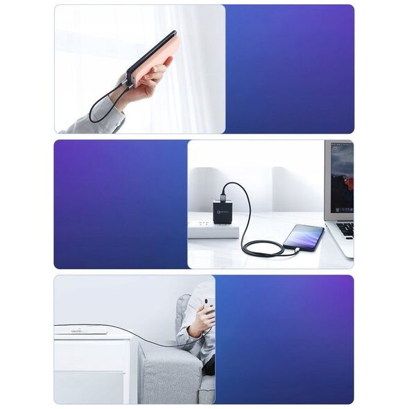 JELLICO kabel B20 USB-C - USB-C PD 66W 1M Czarny