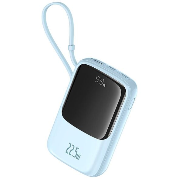 Power bank 10000mAh Qpow Pro+ 22.5W USB-C - niebieski BASEUS