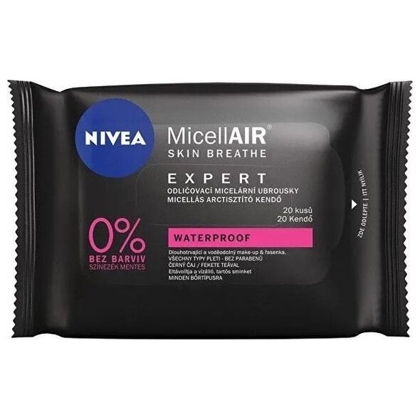 Nivea MicellAir Expert Chusteczki micelarne do demakijażu 20 szt.