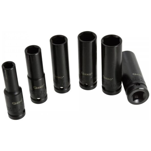 Zestaw narzędzi Geko ZESTAW DŁUGICH NASADEK UDAROWYCH 1/2" 10-21MM 6EL. (20) G10500 GEKO