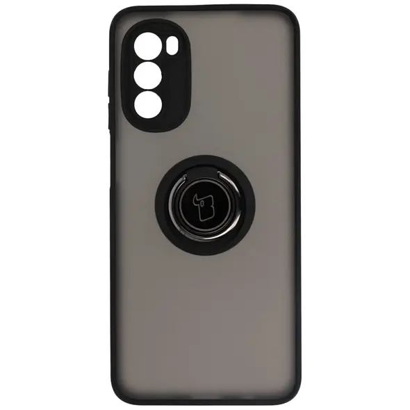 Bizon Case Hybrid Ring Motorola Moto G52 / G82 smoky with a black frame