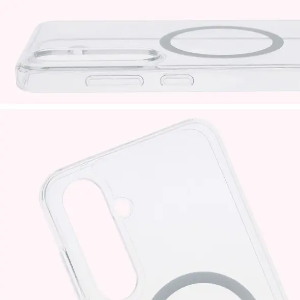 Bizon Case CrystalO Magnetic Samsung Galaxy S24 FE clear