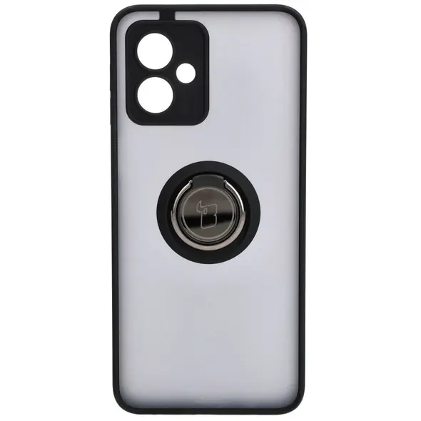 Bizon Case Hybrid Ring Motorola Moto G54 5G smoky with a black frame
