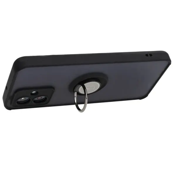 Bizon Case Hybrid Ring Motorola Moto G54 5G smoky with a black frame