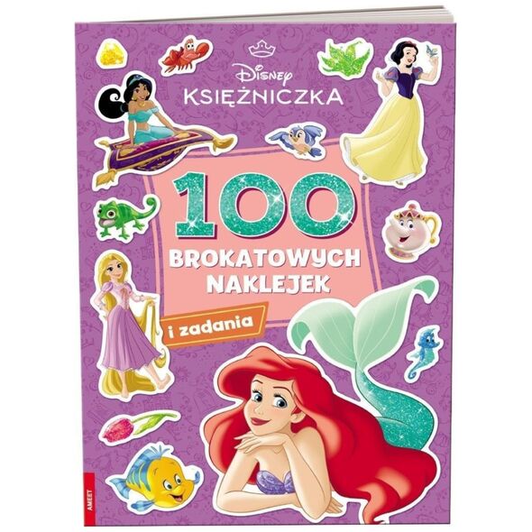 Disney Księżniczka. 100 brokatowych naklejek