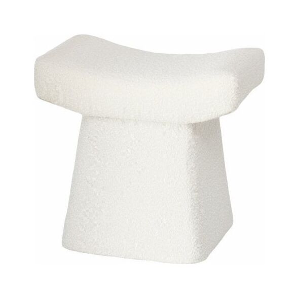 Taboret w pluszowym obiciu LIDAL, wys. 45 cm