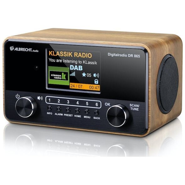 Radio Albrecht Albrecht DR 865 Senior Digitalradio holz-schwarz