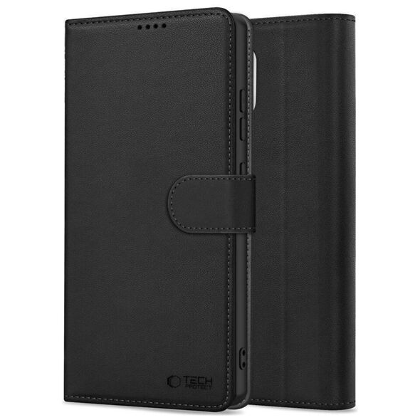 Case MOTOROLA MOTO G05 / E15 Tech-Protect Wallet Matte black 5906302361144