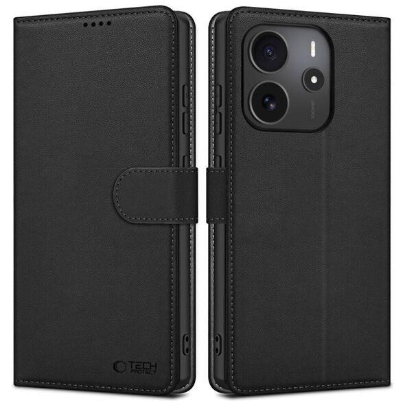 Case XIAOMI REDMI NOTE 14 4G Tech-Protect Wallet Matte black 5906302361151