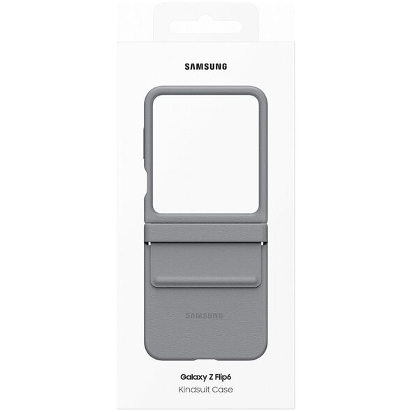 Samsung Case Samsung EF-VF741PJEGWW Z Flip6 F741 gray/gray Flap ECO-Leather Case