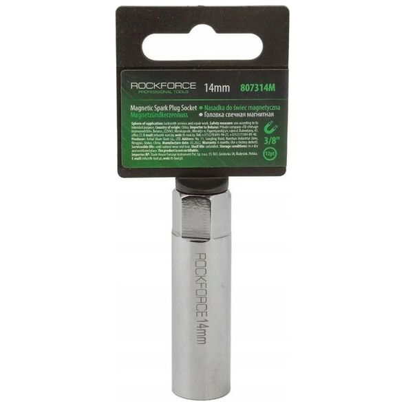 Rockforce Nasadka do świec magnetyczna 14 mm, 3/8"