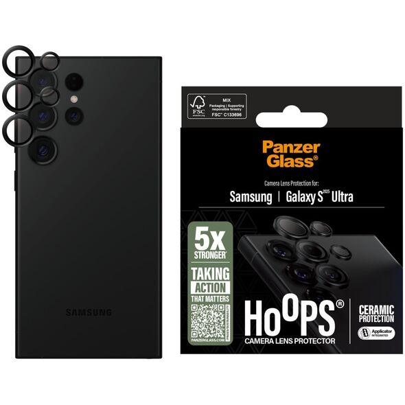 PanzerGlass Hoops Lens Protector for Samsung Galaxy S25 Ultra ceramic