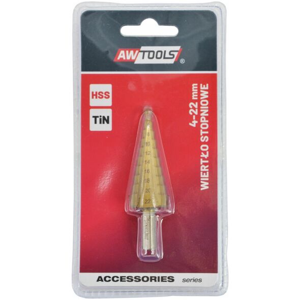 Wiertło AWTools AW WIERTŁO STOPNIOWE PROSTE / 4-52mm