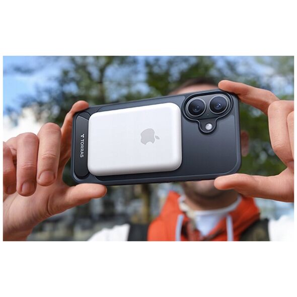 Torras Etui Torras Pstand Series dla iPhone 16 Plus (Czarny)