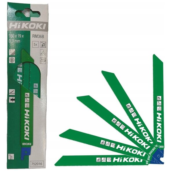 HIKOKI SAW BLADE FOR SABRE SAWS RM36B/S922BF 150mm /5pcs.