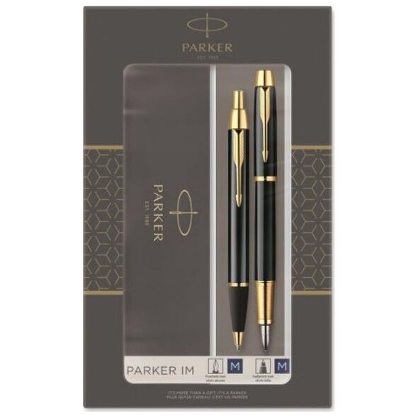 Parker ZESTAW DŁUGOPIS+PIÓRO WIECZNE IM CZARNY GT 2093216