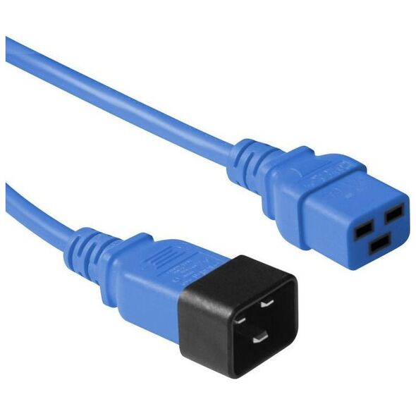 Kabel zasilający MicroConnect Microconnect PE2019B18 kabel zasilające Niebieski 1,8 m C20 panel C19 panel