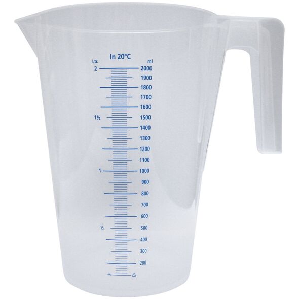 Kabi Målebæger 0.5 ltr Åben hank Blød plastik,1 stk