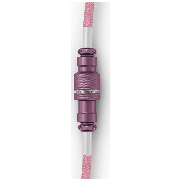 Glorious Glorious GMMK Coiled Cable Pixel Pink, Spiralkabel, USB-C/USB-A - pink