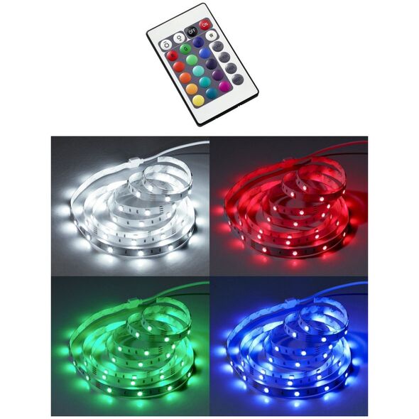 Taśma LED nielsen_light LED STRIP 2,0 METER 30 LED/METER RGB MED FJERNBETJENING