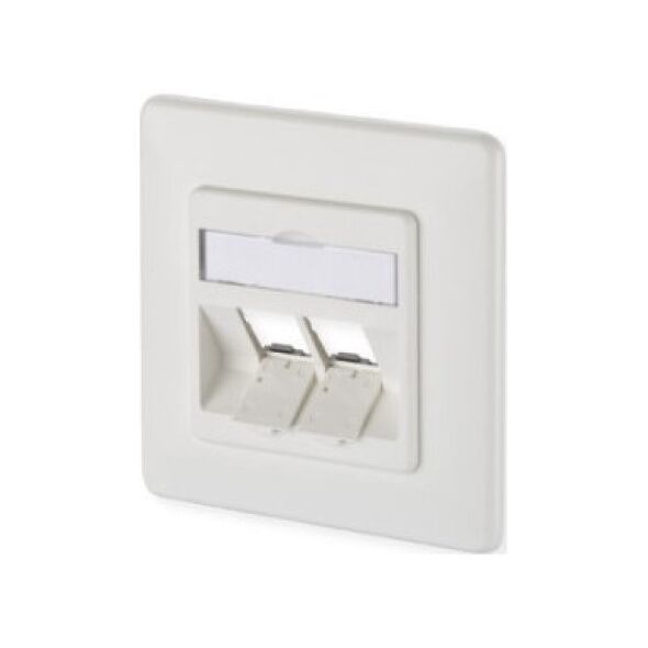 MetzConnect BTR MetzConnect BTR Datendose E-DAT modul, unbestückt, 2-fach, Unterputz, reinweiß RAL 9010 - 1309151002-E