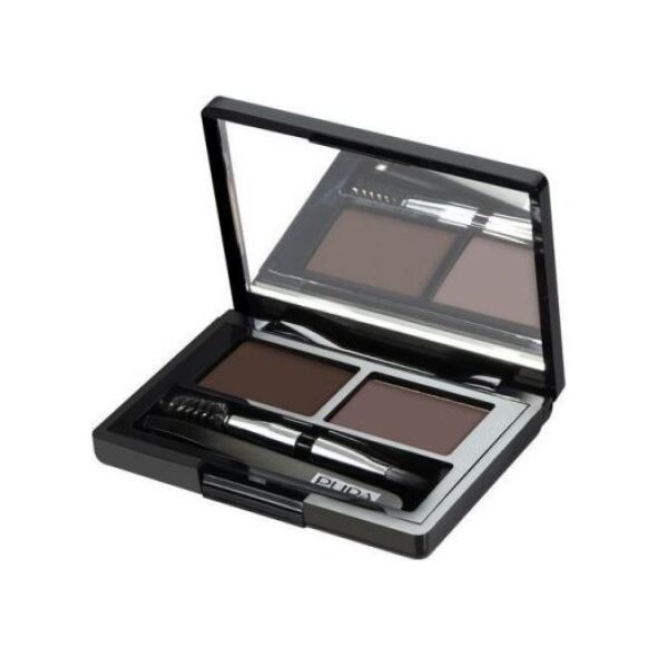Pupa Eyebrow Design Set Zestaw do makijażu brwi 003 Dark Brown 1,1g
