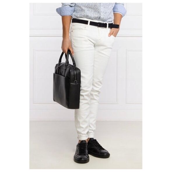 Guess, Scala, Ecological leather, Textile Briefcase, Computer, Black, 36 x 29 x 9 cm, For Men For Men