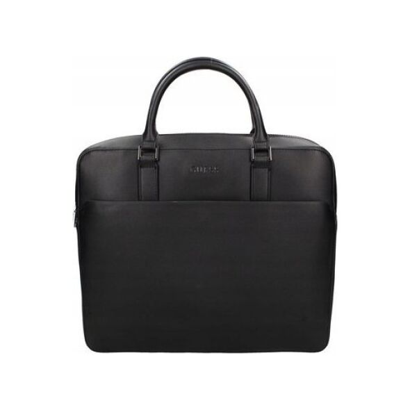 Guess, Scala, Ecological leather, Textile Briefcase, Computer, Black, 36 x 29 x 9 cm, For Men For Men