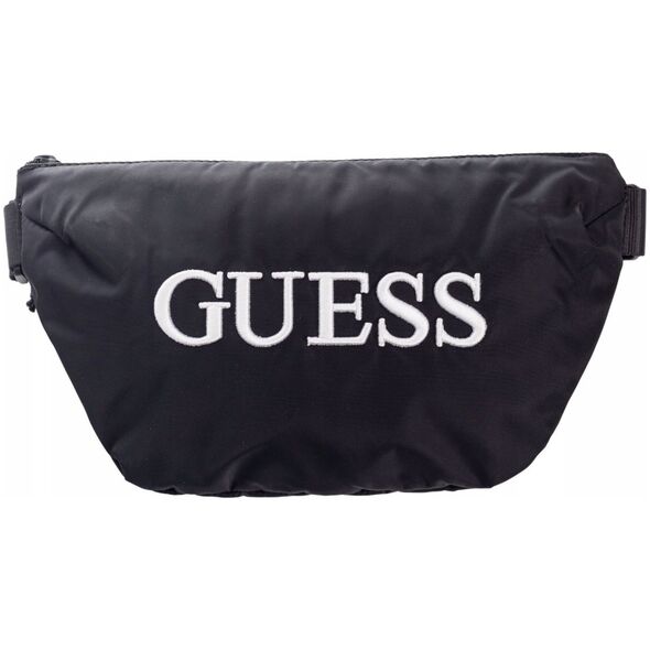 Guess, Quatro, Textile Fanny Pack, Black, 19/28.5 x 17 x 4 cm, For Men For Men