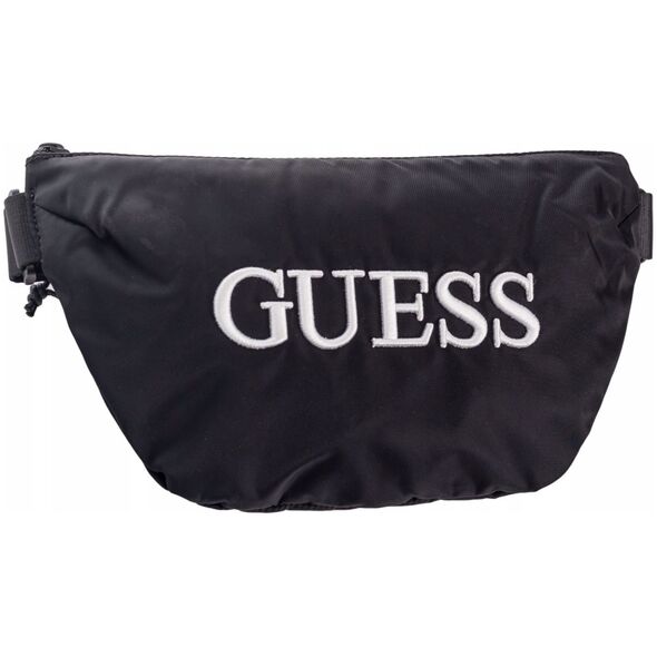 Guess, Quatro, Textile Fanny Pack, Black, 19/28.5 x 17 x 4 cm, For Men For Men