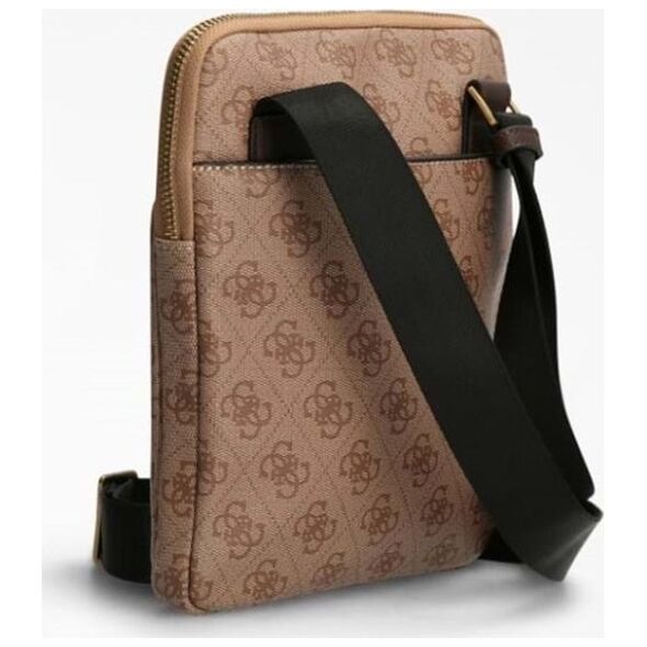 Guess, Vezzola, Textile Crossbody Bag, Brown, 19 x 24 x 2cm, For Men For Men