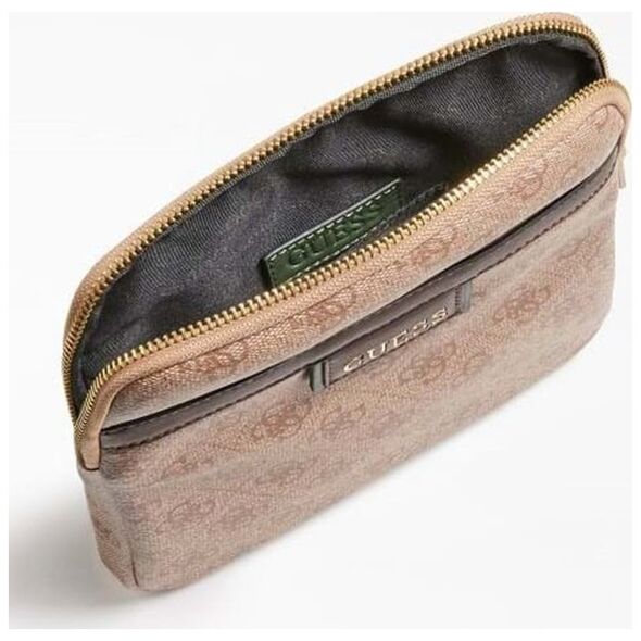 Guess, Vezzola, Textile Crossbody Bag, Brown, 19 x 24 x 2cm, For Men For Men