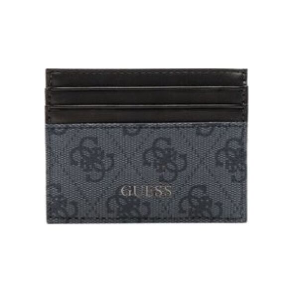 Guess, Vezzola, Leather Card Holder, Black, For Men For Men