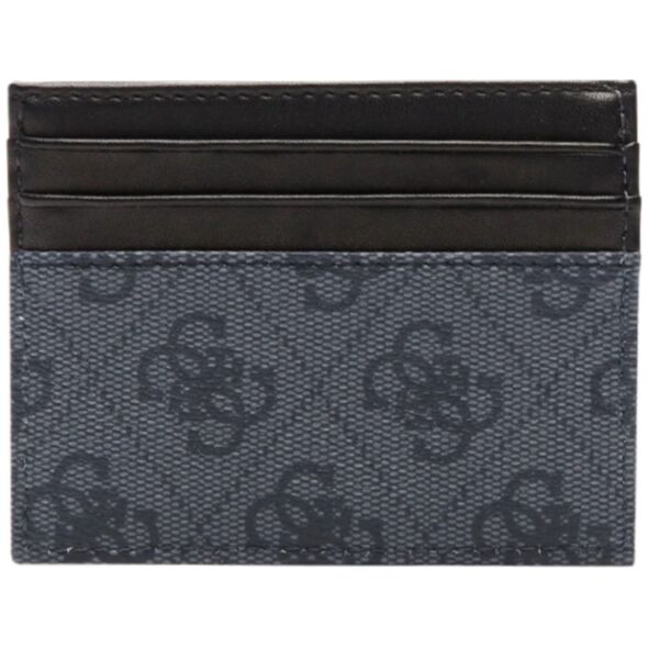 Guess, Vezzola, Leather Card Holder, Black, For Men For Men