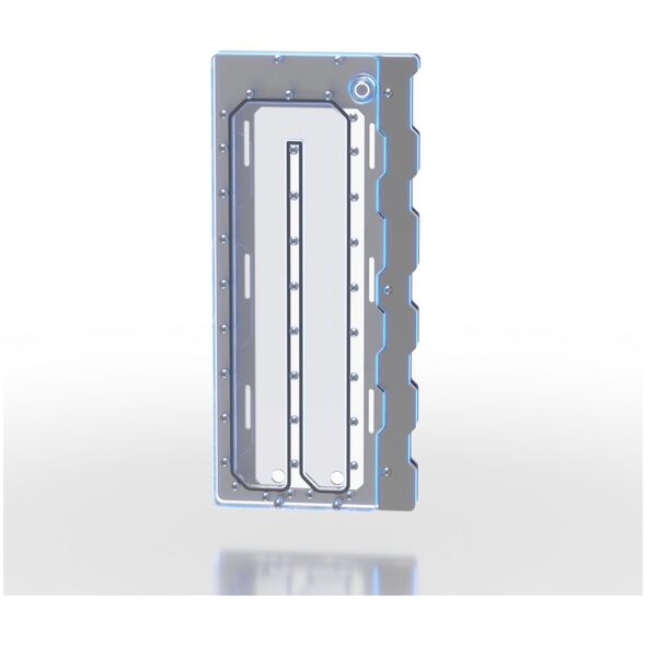 Triton Singularity Computers  Wraith 2.0 Elite - Distro Plate - silber