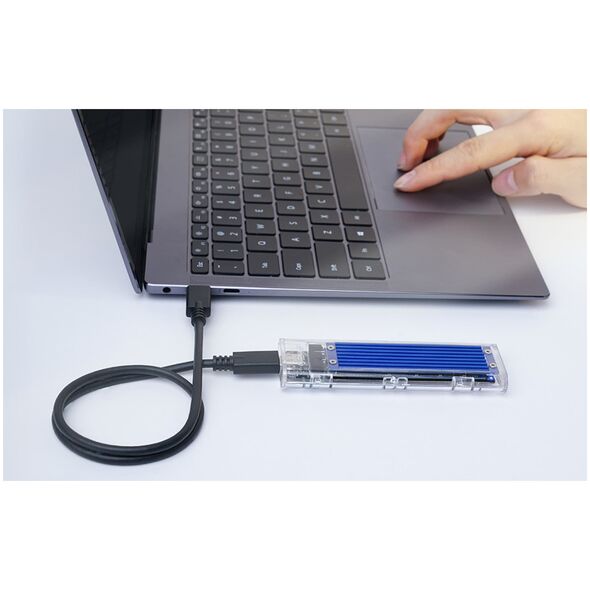 Kieszeń Orico Obudowa dysku SDD M.2 Orico, NVME, USB-C 3.1 Gen.2, 10Gbps (niebieska)