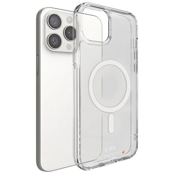 SBS Mobile Etui SBS D3O MagSafe do iPhone 15 Pro - przezroczyste