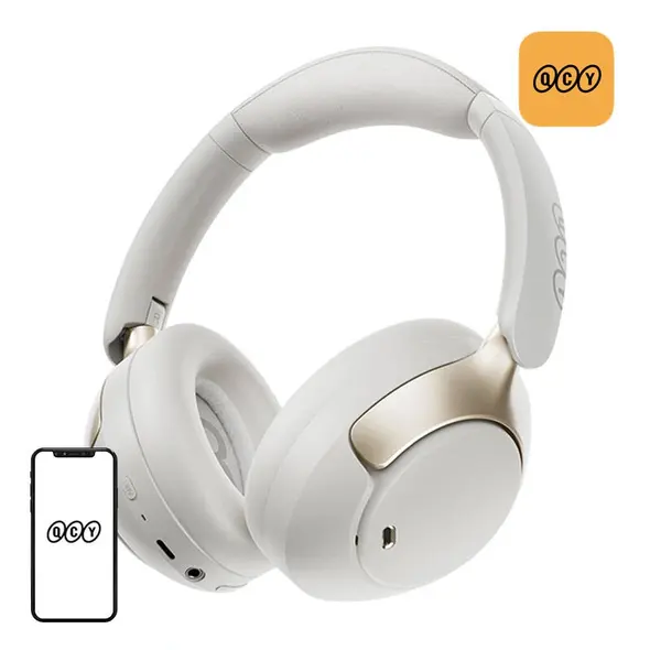 QCY H3 Pro Bluetooth 5.4 LDAC/AAC/SBC Wireless In-Ear Headphones (White)