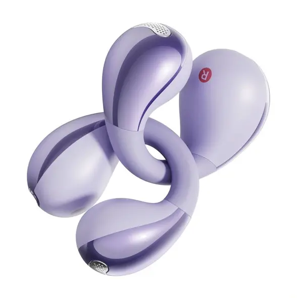 QCY Crossky Clip T33 wireless headphones (purple)