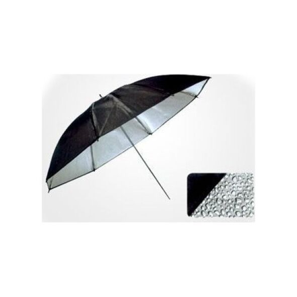 Massa Parasolka 2w1 BiaŁa - Dyfuzor + OdbijajĄca - Srebrna / 110 Cm