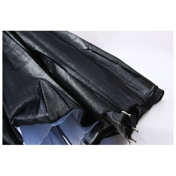 Massa Parasolka 2w1 BiaŁa - Dyfuzor + OdbijajĄca - Srebrna / 110 Cm