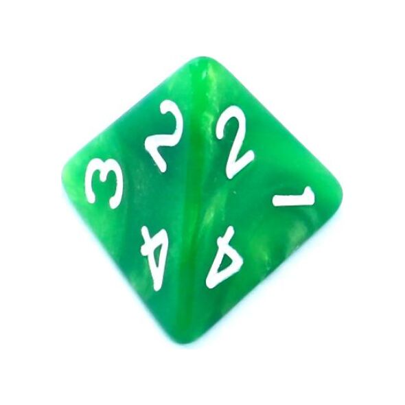 Rebel Komplet kości REBEL RPG - Dwukolorowe - Zielono-żółte (106471)
