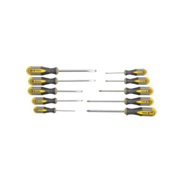 Vorel Zestaw wkrętaków PŁ 3-8mm PH0-PH3 10szt. 60970