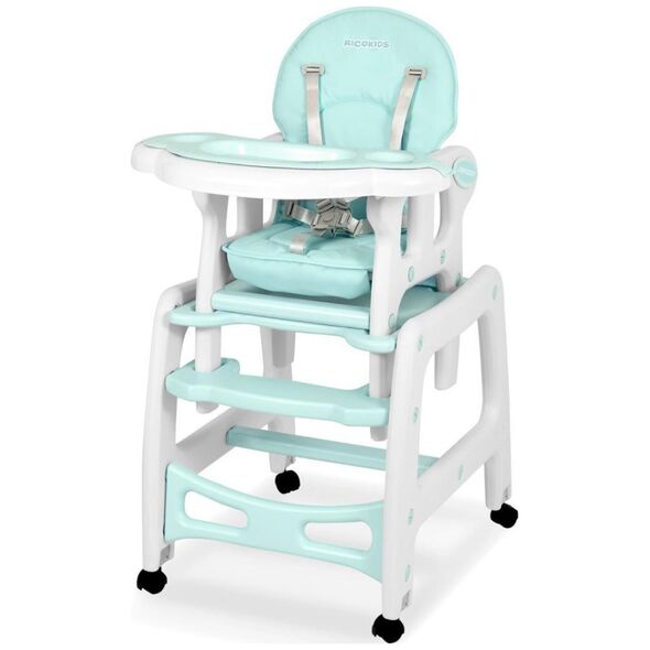 Ricokids Krzesełko do karmienia Sinco 5w1 turkusowe (7092)
