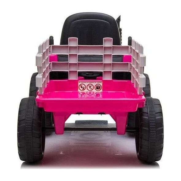 Lean Cars Traktor na Akumulator z Przyczepą XMX611 Różowy