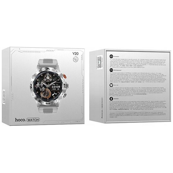 Smartwatch Hoco HOCO smartwatch z funkcją rozmowy Y20 srebrny