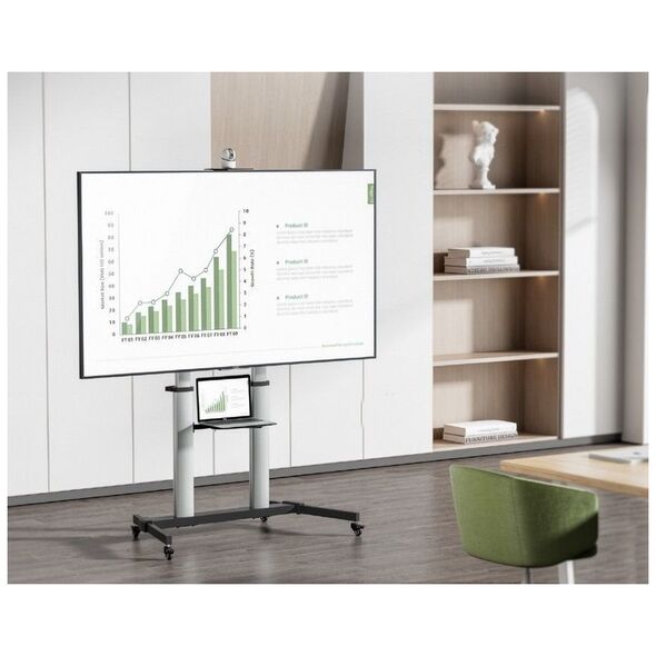 System przekazu sygnału AV Equip Equip TV-Wagen 60"-100"/1TFT 100kg mit Höhenverstellung   gr