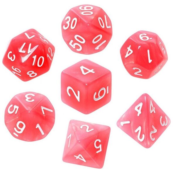 Rebel Komplet kości REBEL RPG - Kamienie Księżycowe - Awenturyn