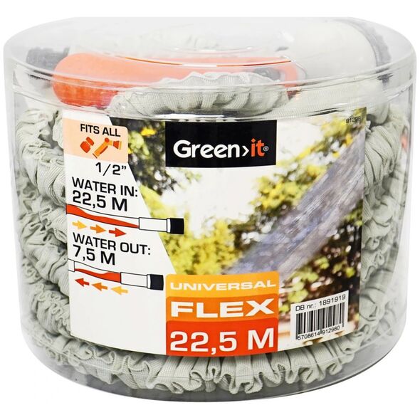 Home It Green>it® universal flexvandslange med sprøjtepistol 1/2" 22,5 meter